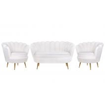  Комплект кресел и дивана ракушка Pearl Double White Boucle, фото 1 