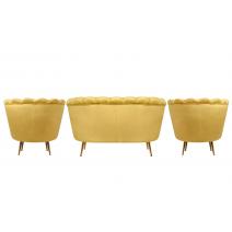  Комплект кресел и дивана ракушка Pearl Double Yellow, фото 3 