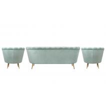  Комплект кресел и дивана ракушка Pearl Triple Green, фото 3 