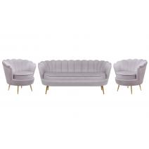  Комплект кресел и дивана ракушка Pearl Triple Grey, фото 1 