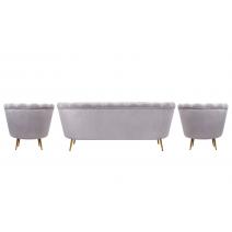  Комплект кресел и дивана ракушка Pearl Triple Grey, фото 3 