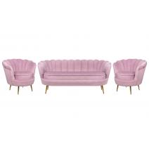  Комплект кресел и дивана ракушка Pearl Triple Pink, фото 1 