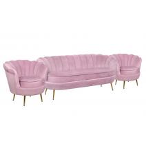  Комплект кресел и дивана ракушка Pearl Triple Pink, фото 2 