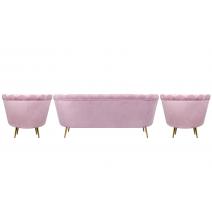  Комплект кресел и дивана ракушка Pearl Triple Pink, фото 3 