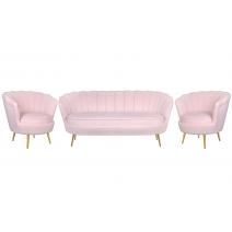  Комплект кресел и дивана ракушка Pearl Triple Pink V2, фото 1 