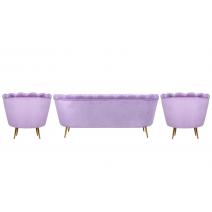  Комплект кресел и дивана ракушка Pearl Triple Purple, фото 3 