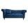  Синий велюровый диван Lina, фото 1 