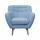  Низкое кресло Fuller blue, фото 1 