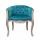  Низкое кресло Kandy blue velvet, фото 1 