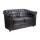  Дизайнерский черный диван из кожзама Karo v2, фото 2 