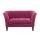  Фиолетовый диван из велюра Dalena violet, фото 1 