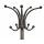  Вешалка напольная DOBRIN CLYDE, чёрный мрамор, коричневый под дерево, фото 3 