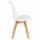  Стул обеденный DOBRIN JERRY SOFT, ножки светлый бук, цвет сиденья белый (W-02), фото 3 