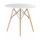  Стол обеденный DOBRIN CHELSEA`80, ножки светлый бук, столешница белая, фото 2 