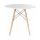  Стол обеденный DOBRIN CHELSEA`80, ножки светлый бук, столешница белая, фото 3 