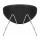  Кресло дизайнерское DOBRIN EMILY, черный винил YP16, хромированная сталь, фото 5 