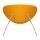  Кресло дизайнерское DOBRIN EMILY, желтая ткань AF13, хромированная сталь, фото 5 