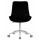  Кресло офисное DOBRIN DORA, чёрный велюр (1922-21), хромированная сталь, фото 6 