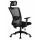  Офисное кресло для персонала DOBRIN NIXON, чёрный, серая сетка, фото 4 
