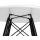  Стол обеденный DOBRIN CHELSEA`80 BLACK, столешница белая, основание черное, фото 6 