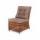 "Бергамо" плетеный центральный модуль дивана, цвет коричневый, фото 1 