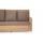  "Гляссе" диван трехместный из искусственного ротанга, цвет соломенный, фото 3 