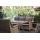  "Гляссе" диван трехместный из искусственного ротанга, цвет соломенный, фото 7 