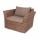  "Капучино" кресло из искусственного ротанга, цвет коричневый, фото 1 