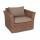  "Капучино" кресло из искусственного ротанга, цвет коричневый, фото 3 