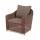  "Кон Панна" кресло из искусственного ротанга, цвет коричневый, фото 1 