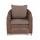 "Кон Панна" кресло из искусственного ротанга, цвет коричневый, фото 3 