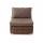  "Лунго" модуль диванный прямой с подушками, цвет коричневый, фото 2 