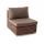  "Лунго" модуль диванный прямой с подушками, цвет коричневый, фото 3 