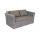  "Капучино" диван из искусственного ротанга двухместный, цвет графит, фото 2 
