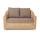  "Кон Панна" диван из искусственного ротанга двухместный, цвет соломенный, фото 3 