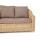  "Кон Панна" диван из искусственного ротанга двухместный, цвет соломенный, фото 4 