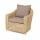  "Кон Панна" кресло из искусственного ротанга, цвет соломенный, фото 1 