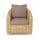 "Кон Панна" кресло из искусственного ротанга, цвет соломенный, фото 2 