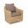  "Кон Панна" кресло из искусственного ротанга, цвет соломенный, фото 3 