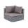 "Лунго" модуль диванный угловой с подушками, цвет графит, фото 1 