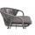  "Женева" стул плетеный из роупа, каркас алюминий темно-серый (RAL7024) шагрень, роуп серый 15мм, ткань серая, фото 4 