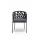  "Диего" стул плетеный из роупа, каркас из стали серый (RAL7022), роуп темно-серый круглый, ткань серая, фото 3 