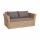  "Капучино" диван из искусственного ротанга (гиацинт) двухместный, цвет соломенный, фото 4 