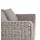  "Капучино" диван из искусственного ротанга (гиацинт) трехместный, цвет серый, фото 4 