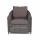  "Кон Панна" кресло из искусственного ротанга, цвет графит, фото 4 