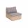  "Лунго" модуль диванный прямой с подушками, цвет соломенный (гиацинт), фото 1 