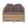  "Равенна" диван двухместный плетенный из ротанга, цвет соломенный, фото 3 