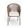  "Лион" стул плетеный из роупа, каркас из стали коричневый (RAL8016) муар, роуп коричневый круглый, ткань бежевая, фото 2 