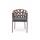  "Диего" стул плетеный из роупа, каркас из стали коричневый (RAL8016) муар, роуп коричневый круглый, ткань серая, фото 3 