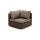  "Лунго" трансформирующийся диван из искусственного ротанга (гиацинт), цвет коричневый, фото 19 